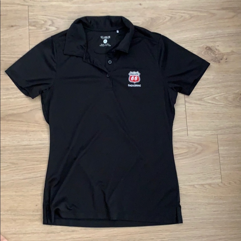 Women’s black small polo